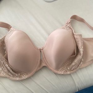Elomi Charley spacer bra NWT Fawn with lace detail